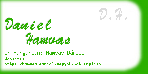 daniel hamvas business card