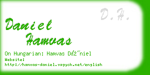 daniel hamvas business card